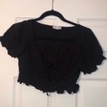 Cotton Candy LA Black Crop Top Photo 1