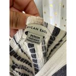 American Eagle  Stripe Surplice Adjustable Ring Strap Smocked Back Jumpsuit M Photo 6