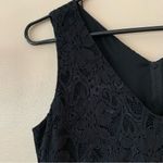 Laura Ashley Vintage Laura Ashely Black Lace Sleeveless V-neck Maxi Cocktail Dress Size 6 Photo 2