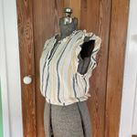 Lilla P Woven Stripe Ruffle Sleeve Tank Photo 6