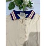 J.G. Hook Vintage Polo Shirt Womens S‎ Short Sleeve Striped Collar Beige Tan Photo 3