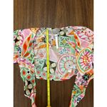 ASOS Retro Print Pom Pom Tie Front Beach Cover Up Size 2. NWT! Photo 4