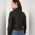 Free People  Emma Shrunken Vegan Moto Jacket Photo 3