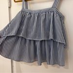 Koch  Blue and White Striped Blouse Photo 3