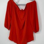 Bishop and Young RED COLD SHOULDER LOOSE FIT STYLISH VERSATILE TOP SMALL Photo 0