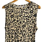 Leopard Print Sleeveless Dress Black Size XL Photo 1