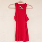 Trina Turk Continental Ribbed Racerback Tank Top in Hot Pink Small Photo 1