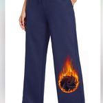 Baleaf  Navy Fleece Lined Straight Sweatpants with pockets size small NEW Photo 3