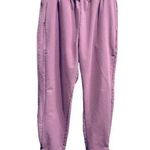 Gymshark Women's Lilac Track Pants Athletic Ankle Zip Size M Photo 0