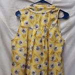 Bisou Bisou Button Down Blouse, Tie, Sz Large Photo 6