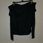 Reformation NEW  Florentina Black Draped Knit Top Women’s Size Large Photo 5