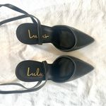 Lulus  lace up black pump heels Photo 4