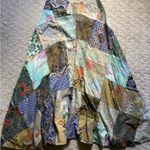 🧡NWOT🧡 1 OF A KIND BOHO HIPPIE LONG HANDMADE PATCHWORK SKIRT 15” WAIST COTTON Green Size undefined Photo 2