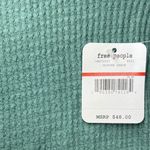 Free People All You Want Waffle Knit Bodysuit Women's XS Alpine Shade Green NWT Photo 6