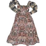 MARIA CHER Dress Womens X Large Pink Red Printed Junin Naibi Southwest‎ Western Size XL Photo 1