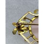 Antique 10K gold real carved cameo Edwardian stamped vintage seed pearls Pink Photo 10