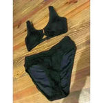 Amazon NWOT Black High Waisted Bikini, size M Photo 8