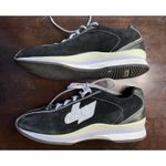 DKNY Donna Karan Suede Fashion Sneakers Sparkle Logo Retro Women's US size 8 Photo 1