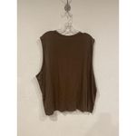 SKIMS Boyfriend Tank Top Womens 2XL Brown Oxide Sleeveless Oversized Basic Photo 4