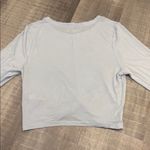 Aerie  twist front cropped long sleeve tee Photo 3