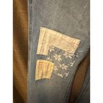 Wrangler NWT Billabong x  High Rise Super Flare Patched Jeans Blue Surf Size 26 Photo 3