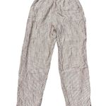 Aerie Brown & White Stripe Gauze High Waisted Pull On Pants size Small Photo 3