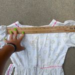 70s White & Pink Hearts Prairie Dress (XS Photo 7