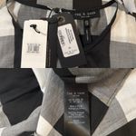 Rag and Bone Brighton Asymmetrical Dress Black-and-white Gingham Check size XS Photo 5