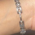 RARE Pierre Nicol 25mm Rhinestones Embedded Bezel Bracelet Stainless Steel Watch Silver Photo 4