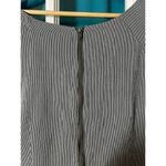 J. CREW FACTORY Gray Grey Career Short Cap Sleeve Stripe Cotton Silk Dress 14 Photo 14