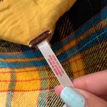 Free People Yellow and Black Plaid Mini Skirt Photo 2