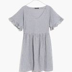 Madewell Ruffle-Sleeve Babydoll Dress in Seersucker Gingham Photo 4