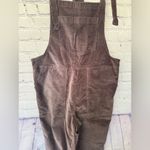 Aerie  oversized overalls, velvety feel. Size Medium in EUC. mocha colored Photo 7