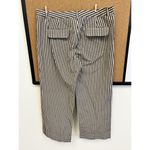 Charles Nolan NY Gingham Plaid Brown Ankle Pants Wide Leg Sz 10 Academia Preppy Photo 4