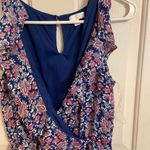 Charming Charlie Navy Floral Romper Photo 2