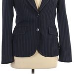 H Hilfiger blue &White pinstripe Wool Blazer Size 12 Photo 14