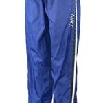 Nike Women's Blue High Waisted Pull On Wide Leg Athletic Sweat Pants Size M Photo 0
