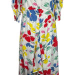 RIXO X Target Tropical Floral Ruffle Front Puff Sleeve Maxi Long Dress 2 Travel Multiple Photo 0