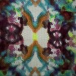 Forever 21 Vintage 90s Kaleidoscope Print Crop Top | Short Sleeve | Size S Yellow Photo 11