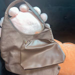 New Faux Suede Slouchy Hobo Bag & Pouch Multiple: Colors: burgundy, tan, black Faux Suede Bag Faux Leather Pouch Size Measures 14.17x12.2x5.12 Inches No refunds or cancellations Brown Photo 7