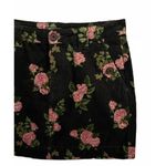 Wild Fable New Mini Skirt Size 4 Small Corduroy Floral Black Pink Green Cotton Photo 3