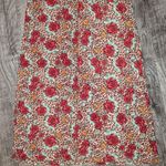Chances R Vintage Floral Leopard Maxi Skirt Boho Fall Statement Large Edgy Roses Brown Photo 5