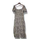 Boden, Women, Black White Paisley Puff Sleeve Wide Leg Jumpsuit Sz 6P Boho Chic Photo 2