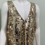Loft  Sequin Golden Beauty Mini Dress - HOCO PROM* size 10 Photo 2