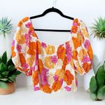 Cynthia Rowley  NWT Floral Crop Top Medium Photo 0