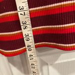 Old Navy NWT Size M Purple Red Stripe Stretch Cotton Ribbed Knit Mini Dress Photo 7