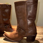 Durango  brown Pull On Heeled Harness Western Cowboy  Boots Size 6.5 NWT Photo 6