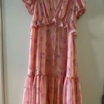 Love Shack Fancy Pink Floral Dress Photo 0
