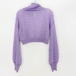 Free People  Riviera Cashmere Turtleneck Knit Sweater Viola Purple Size XS Photo 5
