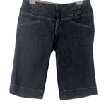 Boom Boom Jeans Boom Boom Denim Mid Rise Blue Jean Bermuda Shorts Dark Wash Juniors Size 7 Photo 6